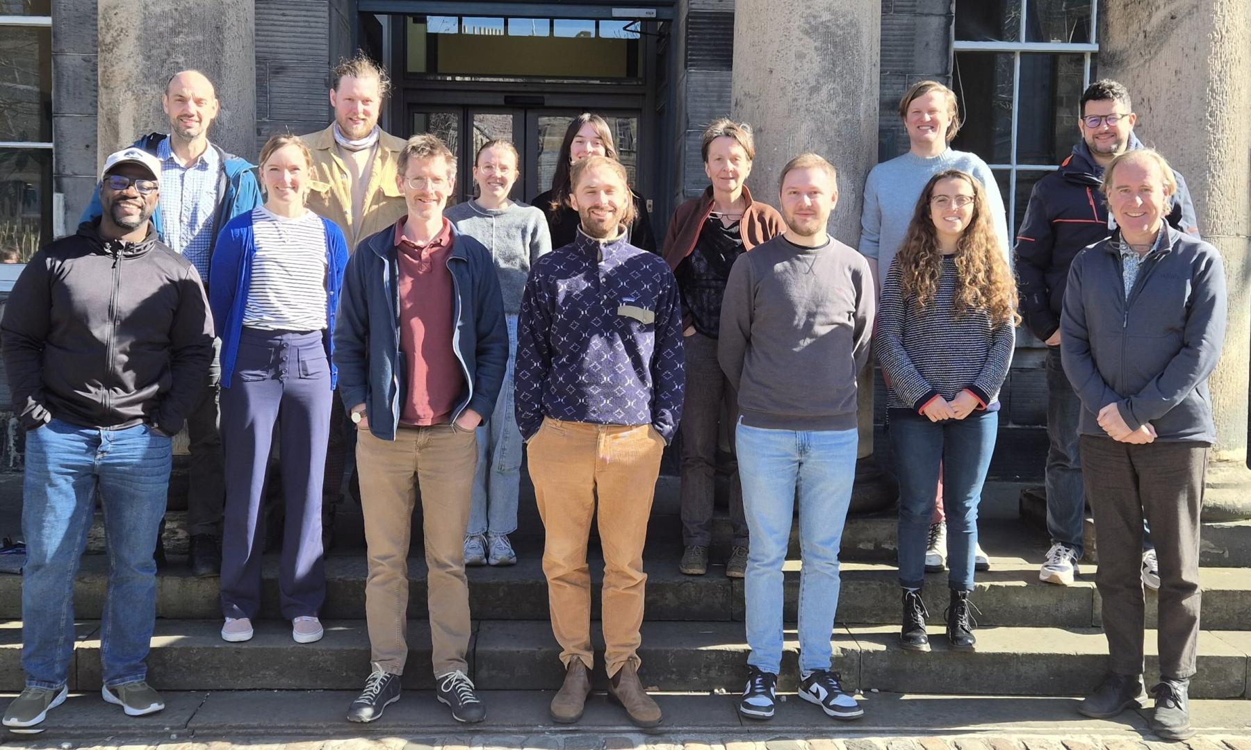 LandSyMM meeting outside of ECCI, Edinburgh